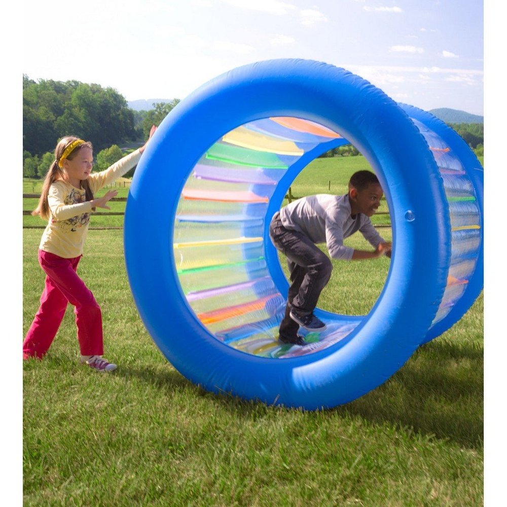 Hearth Song Roll With It! Giant Inflatable Rolling Wheel