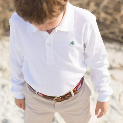 J. Bailey by Bailey Boys Harry Long Sleeve Polo White