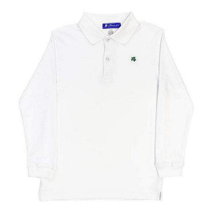 J. Bailey by Bailey Boys Harry Long Sleeve Polo White