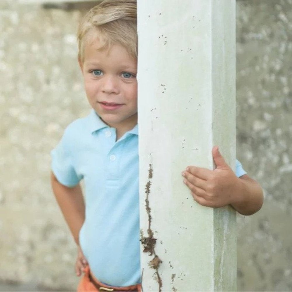 J. Bailey by Bailey Boys Henry Short Sleeve Polo Blue Jay