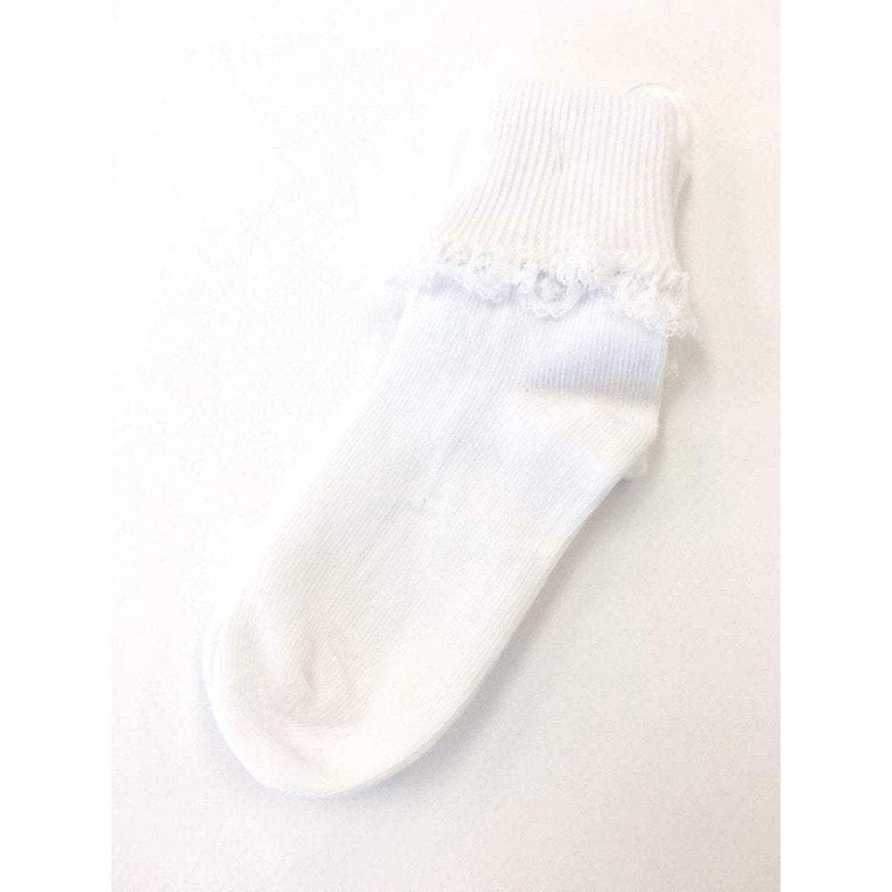 Jefferies Socks Girls White Lace Sock