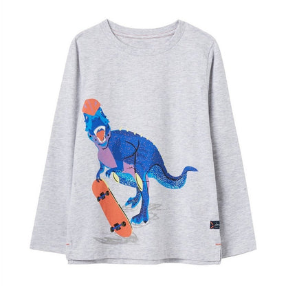 Joules Skateboard Dino Finlay Long Sleeve T-Shirt