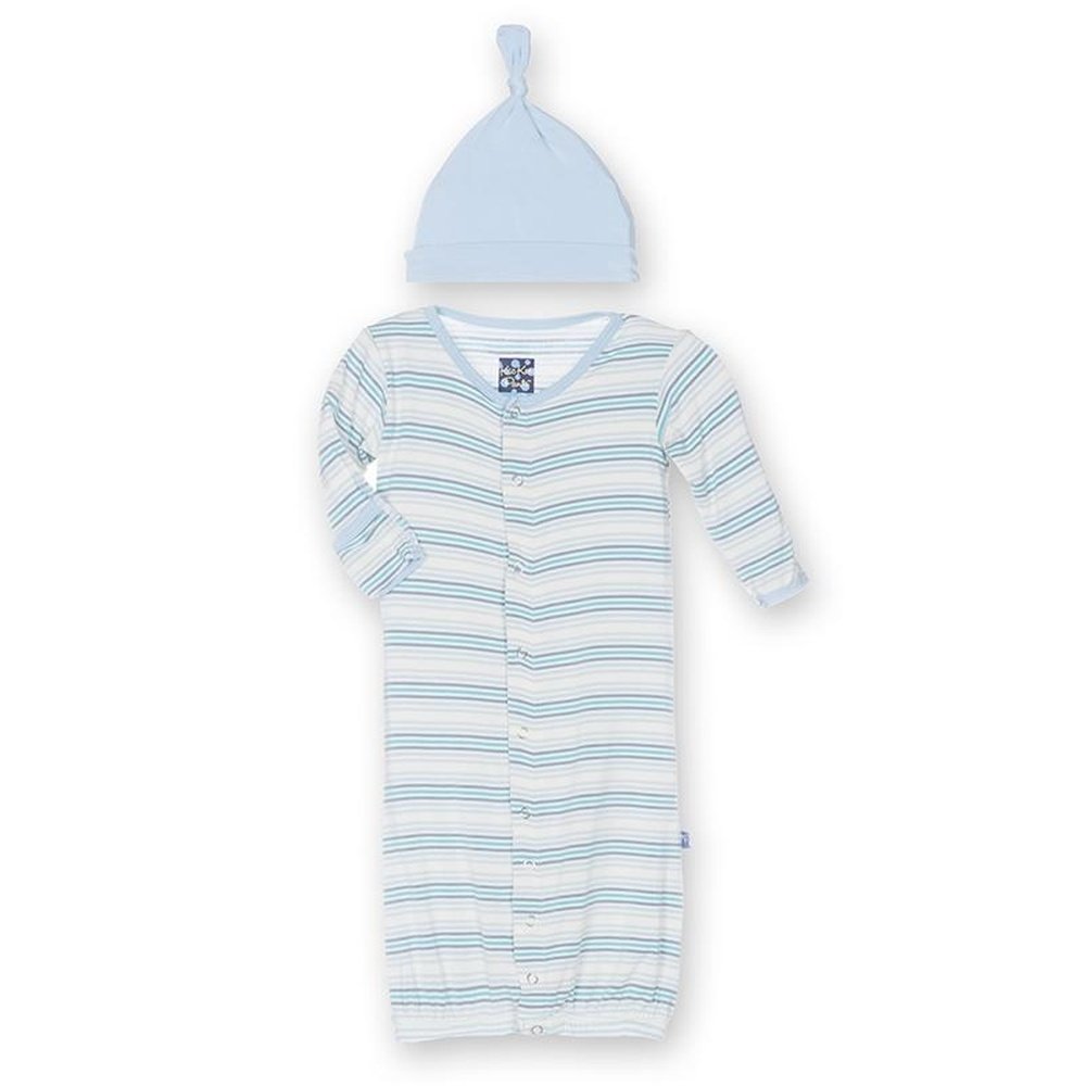 Kickee Pants Layette Gown and Hat Set