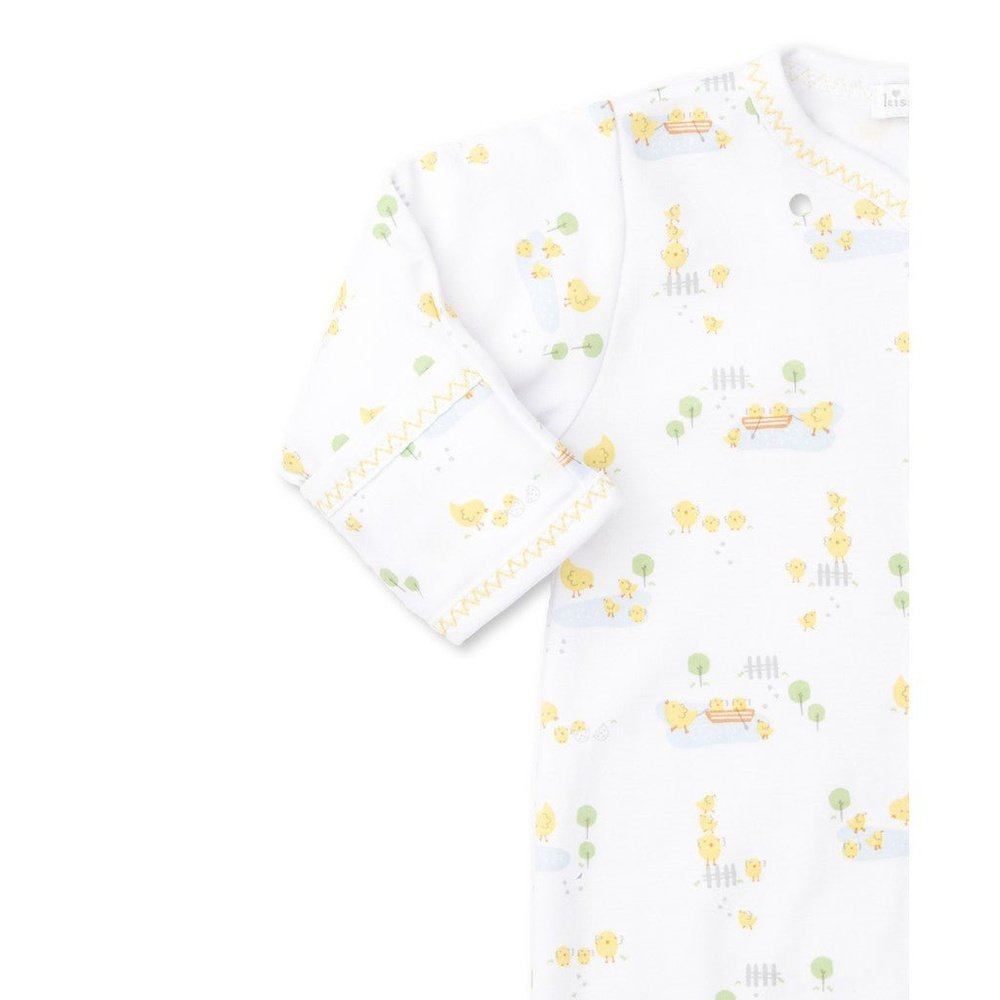 Kissy Kissy Chick Chatter Print Footie