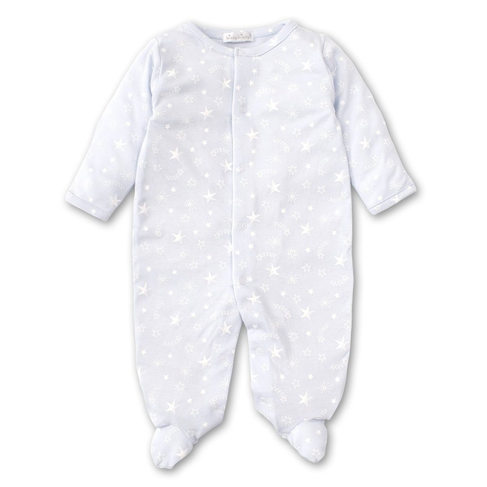 Kissy Kissy Starry Sky Footie Light Blue