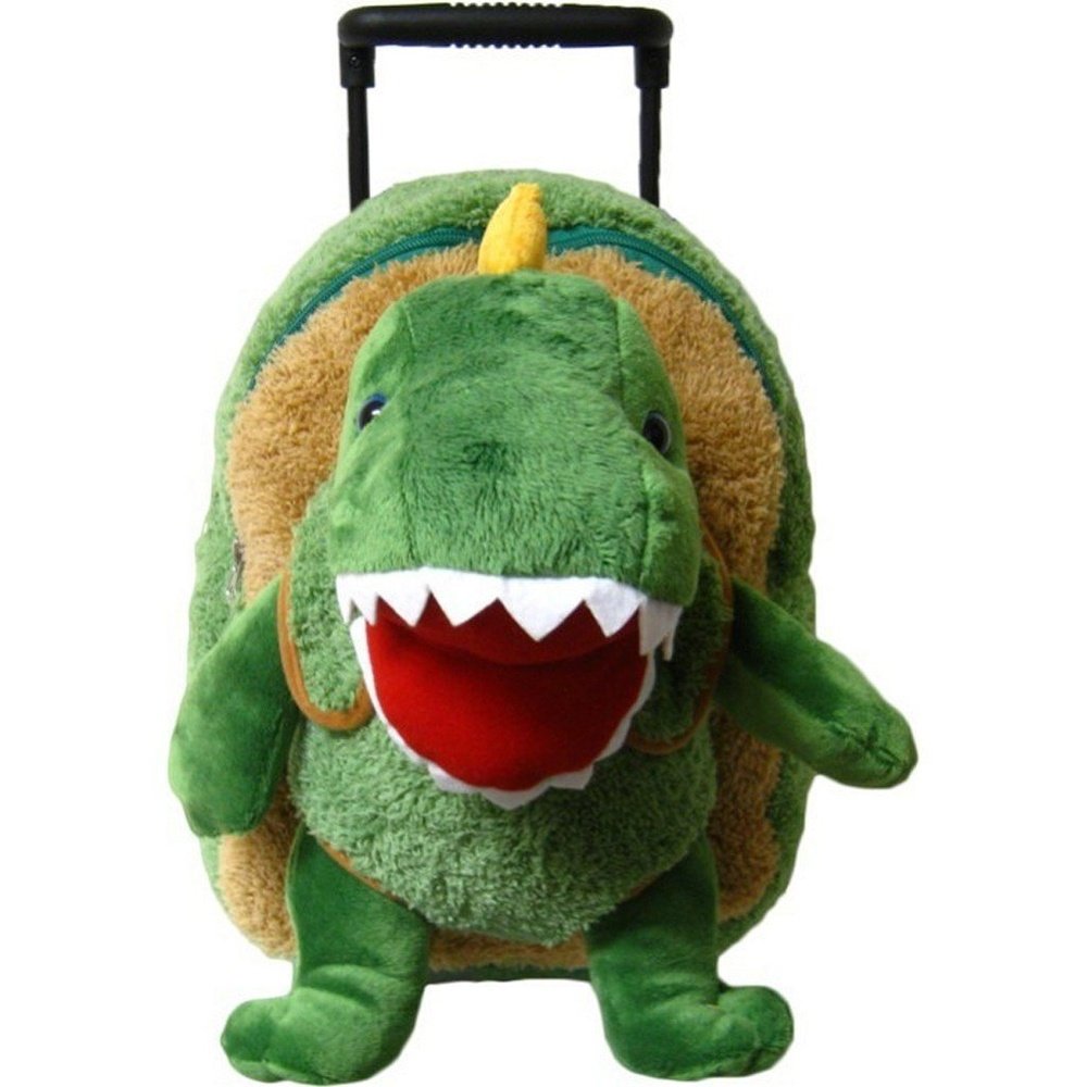 Kreative Kids T-Rex Dinosaur Plush Animal Roller Bag