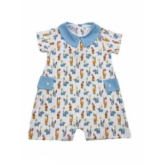 La Luna Boys Animal Party Romper