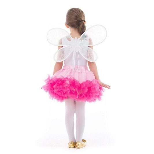 Little Adventures Deluxe Fairy Wings White for Dress Up