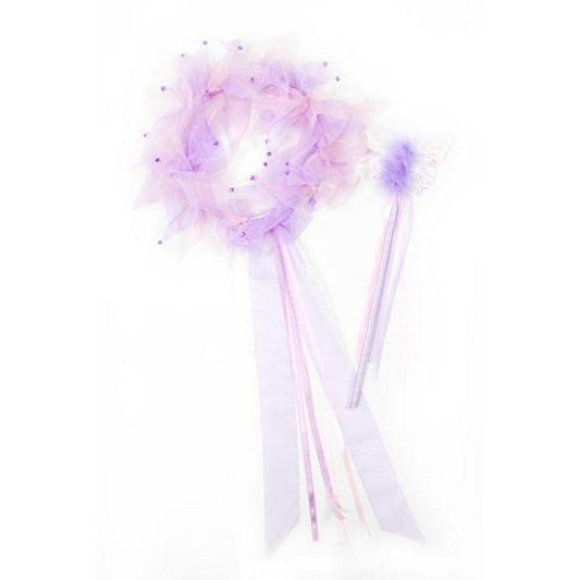 Little Adventures Light Pink/Lilac Fairy Halo & Wand