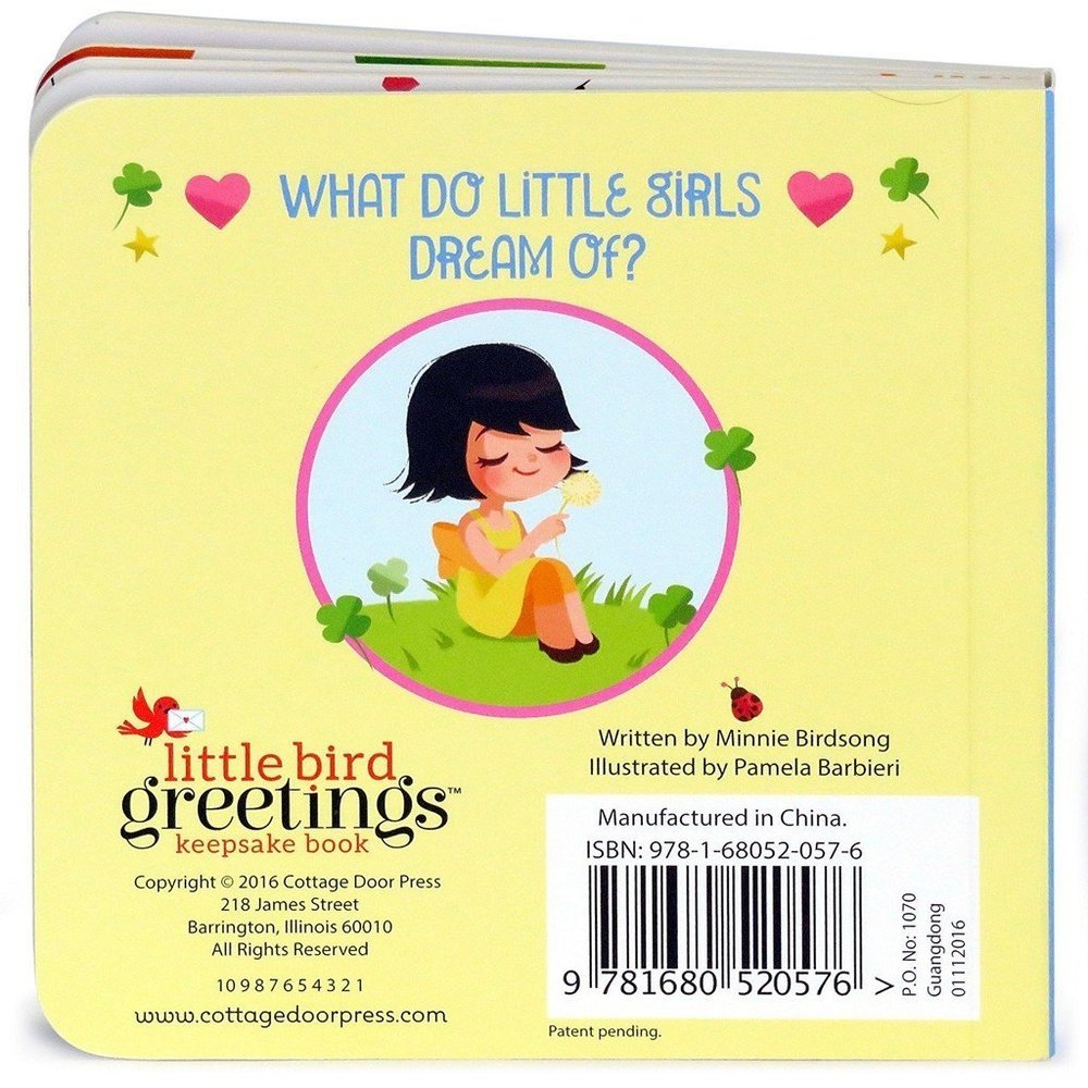 Little Bird Greetings Keepsake Book Little Girls