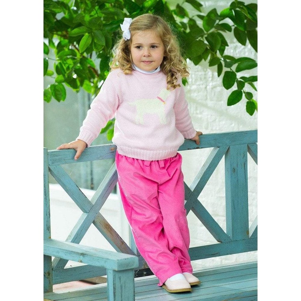 Little English Bow Pant Hot Pink