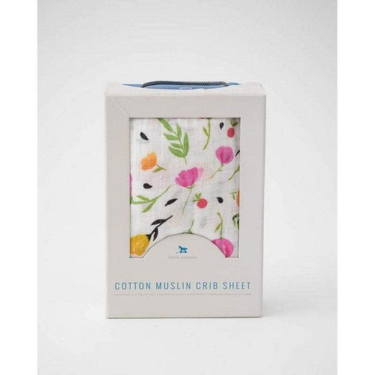 Little Unicorn Cotton Muslin Crib Sheet Berry & Bloom