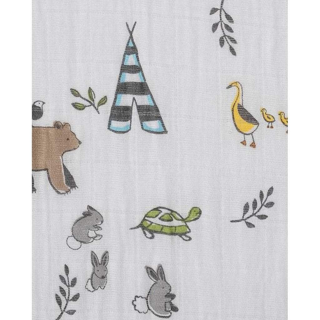 Little Unicorn Cotton Muslin Crib Sheet Forest Friends