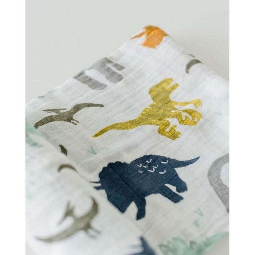Little Unicorn Cotton Muslin Swaddle Blanket Dino Friends