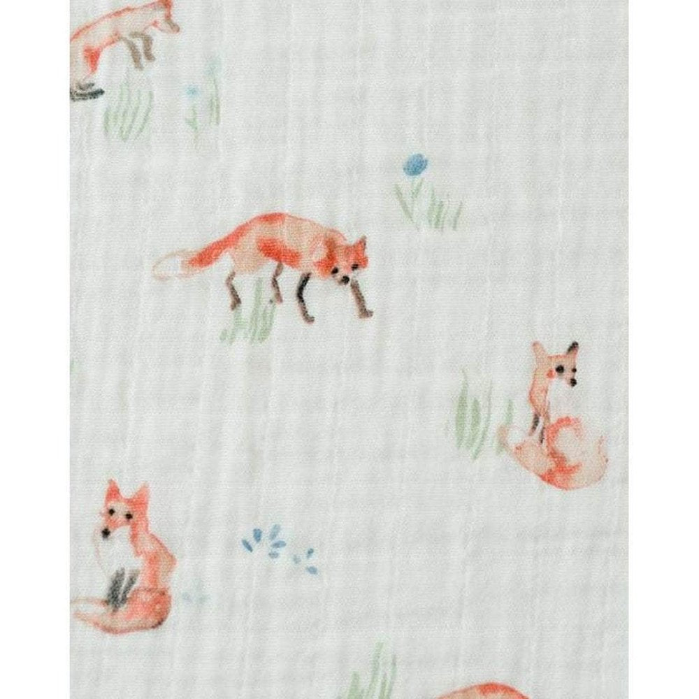 Little Unicorn Cotton Muslin Swaddle Blanket Fox