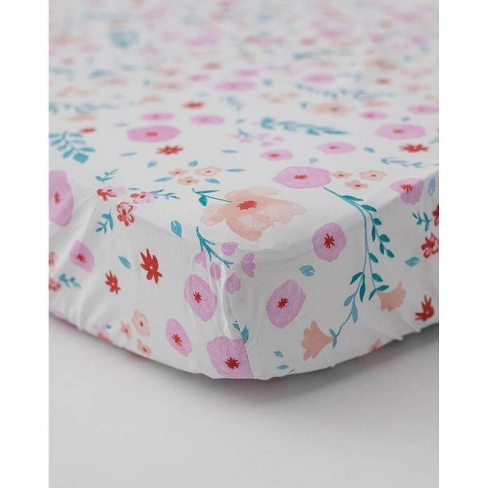 Little Unicorn Cotton Percale Crib Sheet Morning Glory Babysupermarket