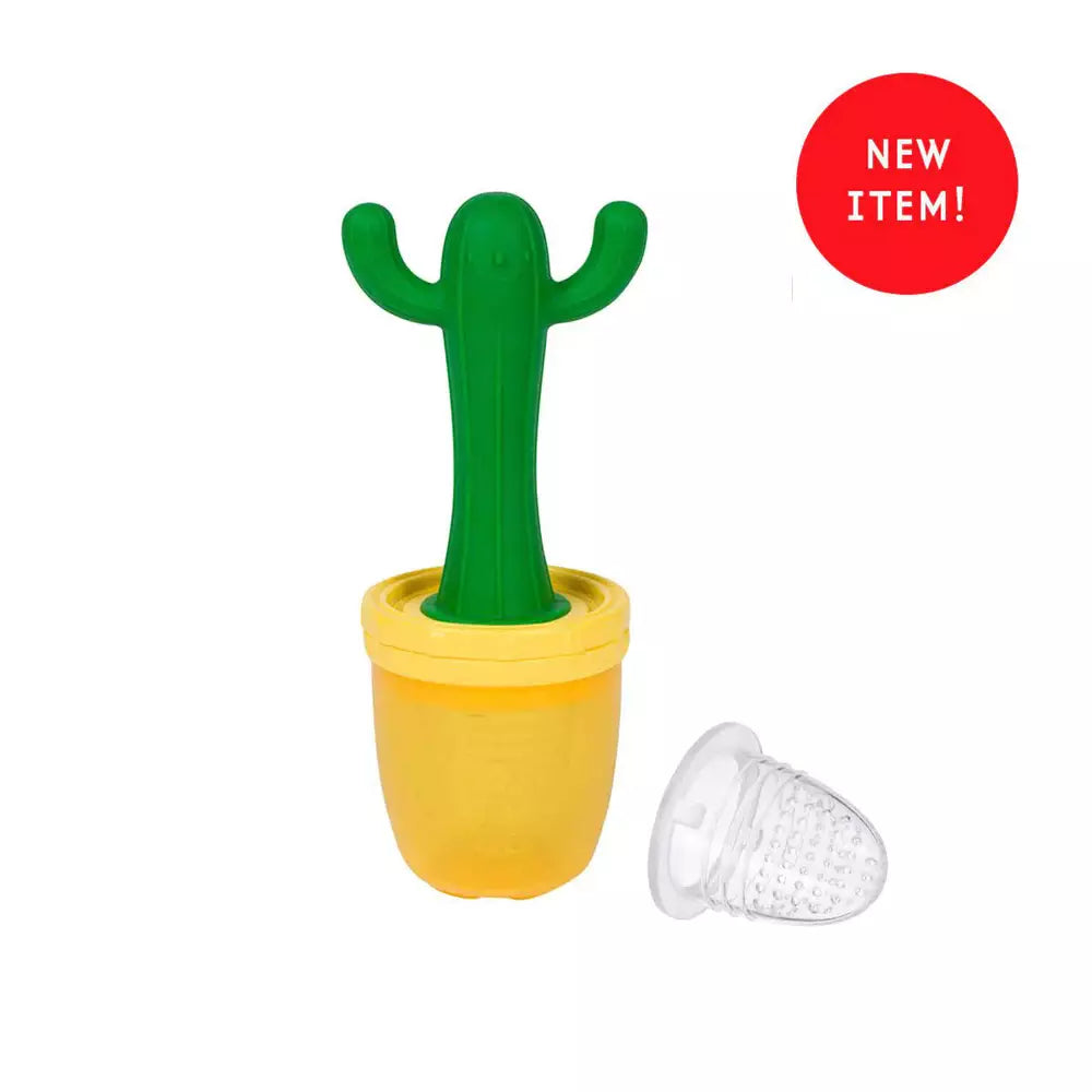 Lollaland 2-in-1 Solid Food Feeder + Cactus Teether