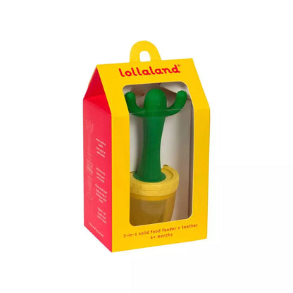 Lollaland 2-in-1 Solid Food Feeder + Cactus Teether