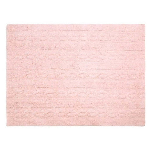 Lorena Canals Braids Washable Rug Soft Pink