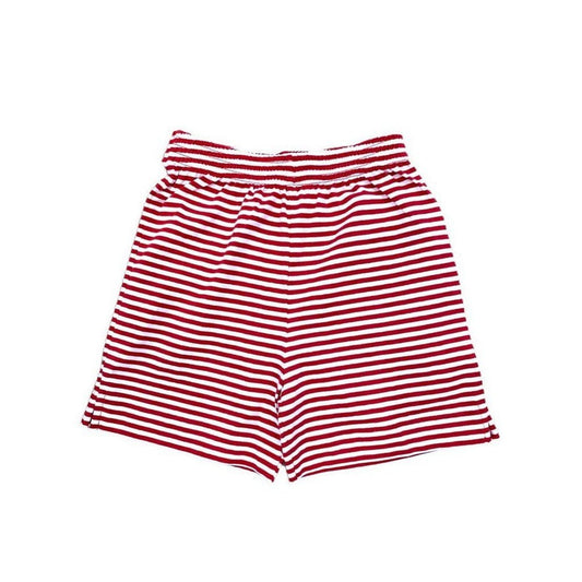 Luigi Kids by Acvisa Boys Red Stripe Knit Short