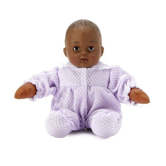 Madame Alexander Doll Huggums Baby Doll Lavender Check Dark Skin