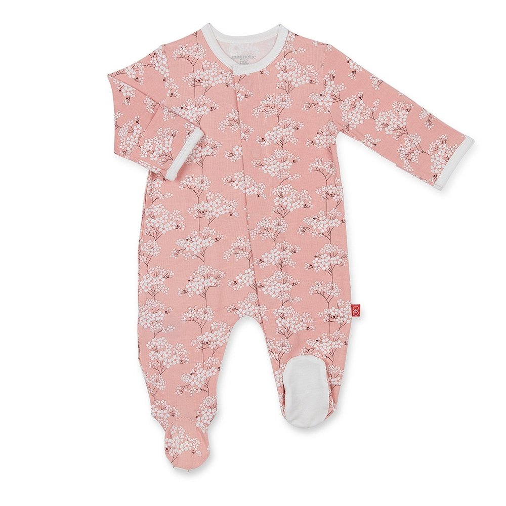 Magnificent Baby Cherry Blossom Infant Footie