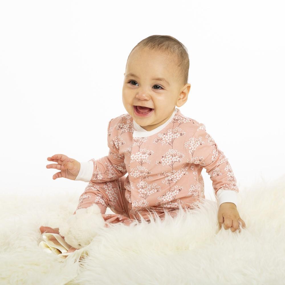 Magnificent Baby Cherry Blossom Infant Footie