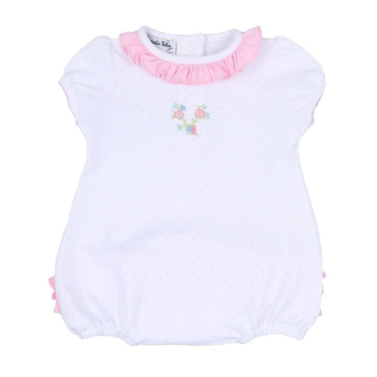 Magnolia Baby Annalise's Classics Embroidered Ruffle Flutters Bubble