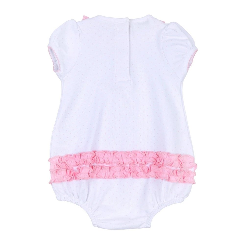 Magnolia Baby Annalise's Classics Embroidered Ruffle Flutters Bubble