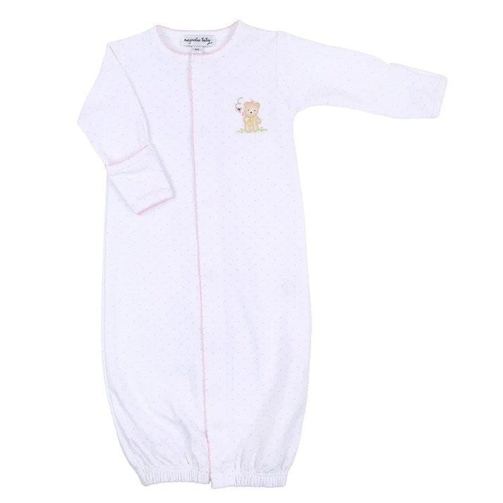 Magnolia Baby Apparel Magnolia Baby Sweet Teddies Embroidered Converter Gown