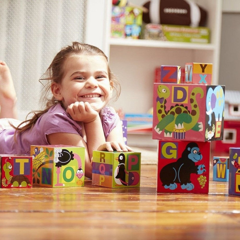 Melissa & Doug Alphabet Nesting & Stacking Blocks