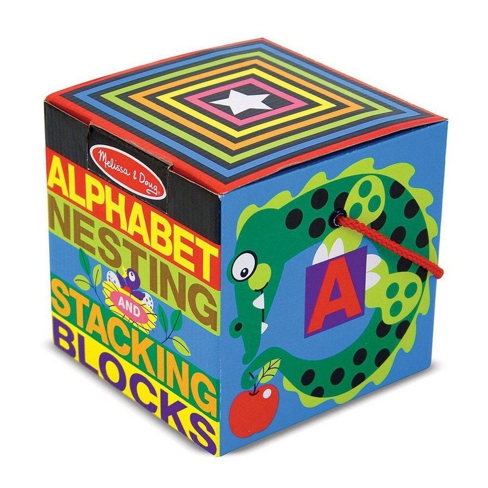 Melissa & Doug Alphabet Nesting & Stacking Blocks