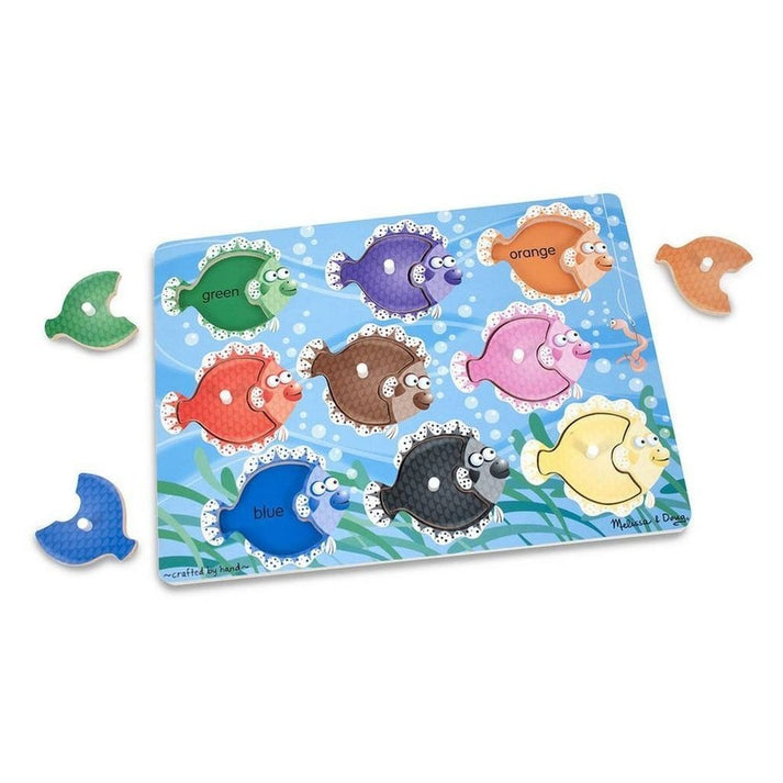 Melissa & Doug Colorful Fish Peg Puzzle – Babysupermarket