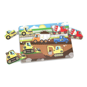 Melissa & Doug Construction Site Peg Puzzle