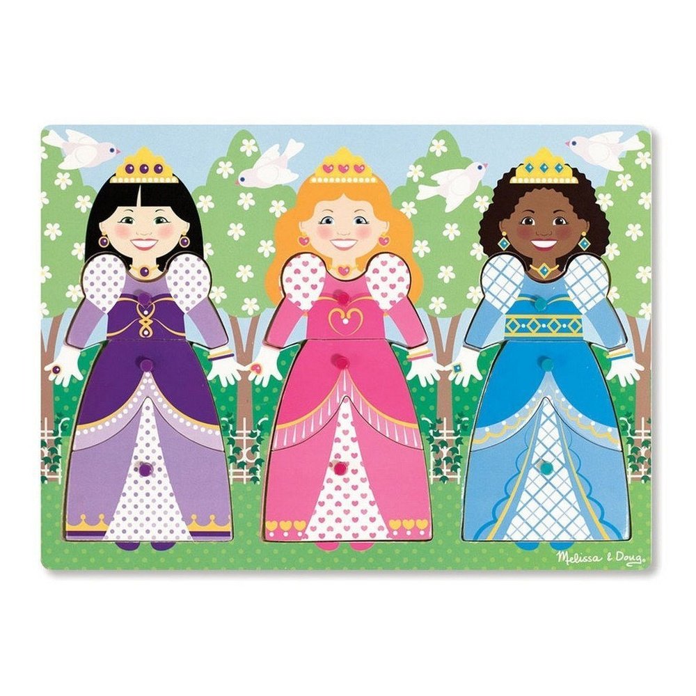 Melissa & Doug Dress-Up Princess Peg Puzzle Melissa & Doug Dress-Up Princess Peg Puzzle