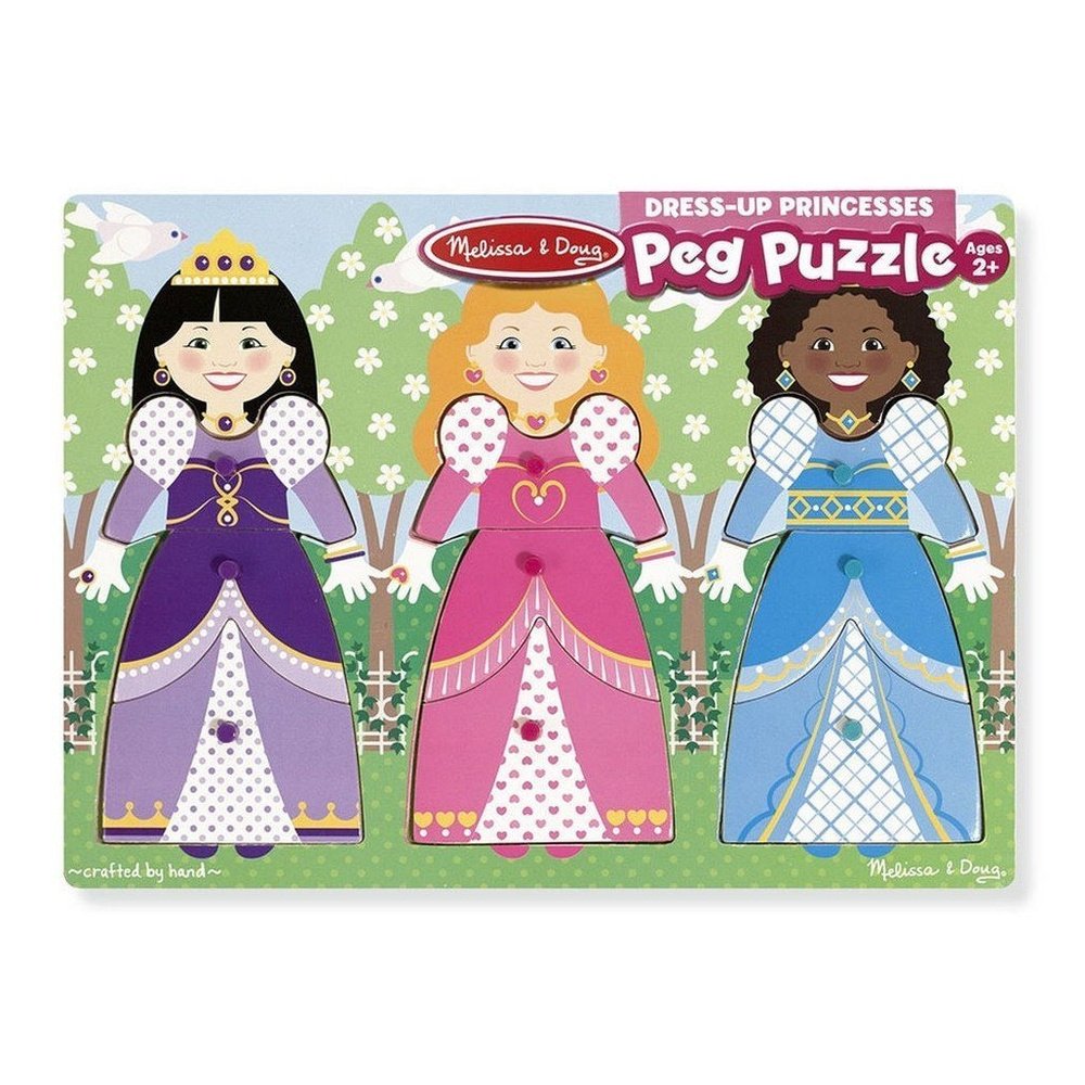 Melissa & Doug Dress-Up Princess Peg Puzzle