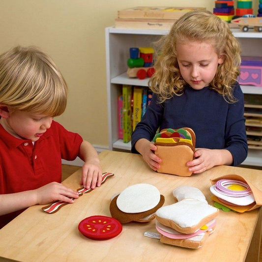 Melissa & Doug Felt Play Food Sandwich Set