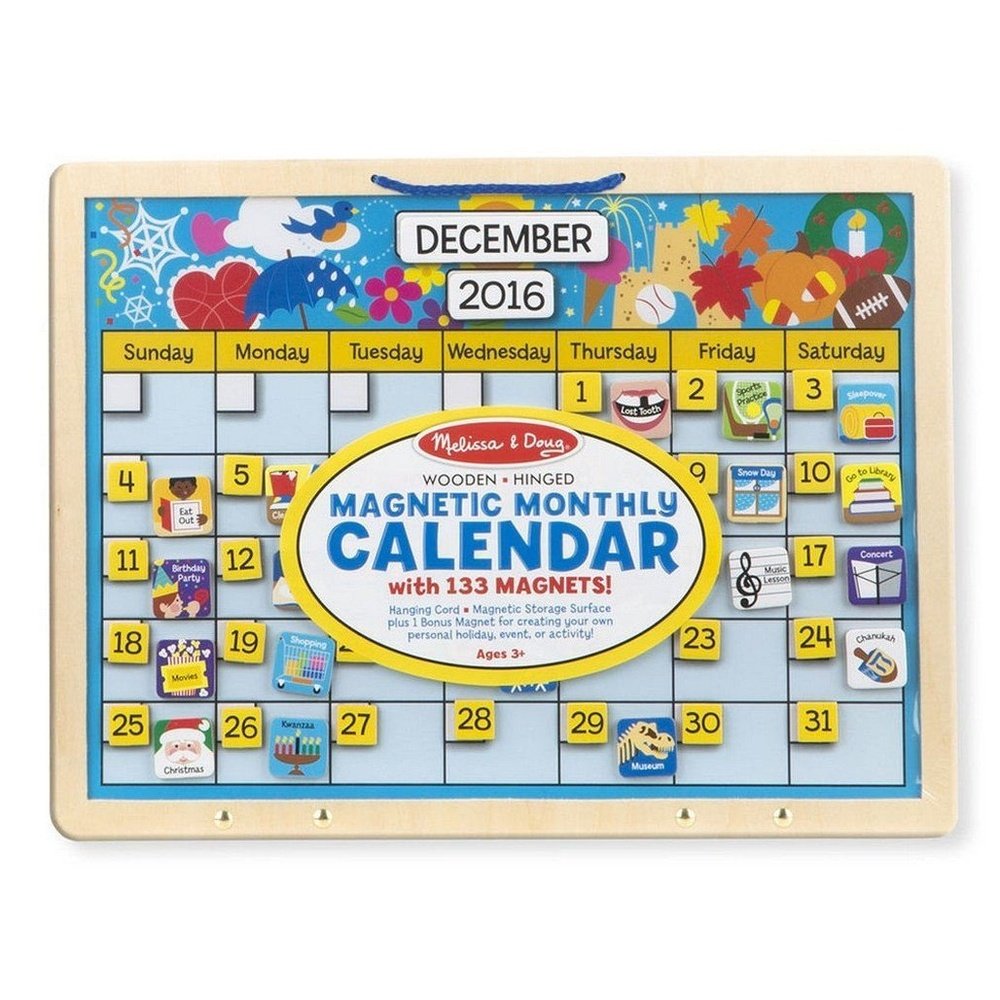 Melissa & Doug Monthly Magnetic Calendar – Babysupermarket