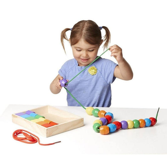 Melissa & Doug Primary Lacing Beads Developmental Toy