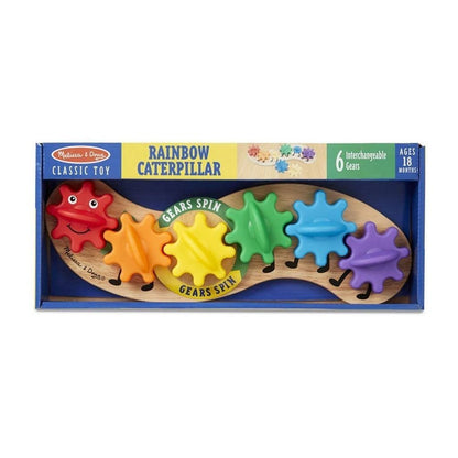 Melissa & Doug Rainbow Caterpillar Gear Wooden Toy