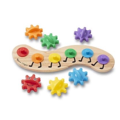 Melissa & Doug Rainbow Caterpillar Gear Wooden Toy