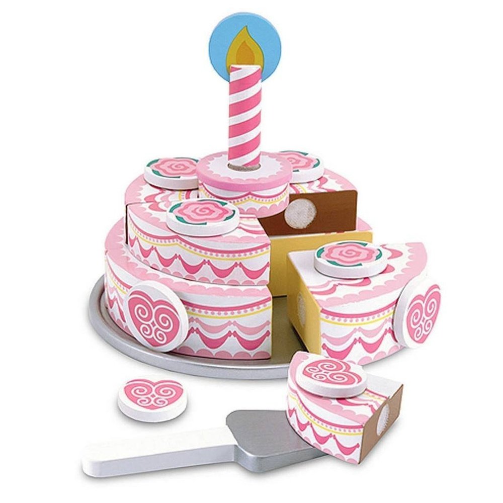 Melissa & Doug Triple-Layer Party Cake Wooden Play Food