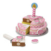 Melissa & Doug Torta Di Compleanno A 3 Strati In Legno - Set Cibo Giocattolo Con Coltello E Mini Pad Scratch Art In Omaggio - 2