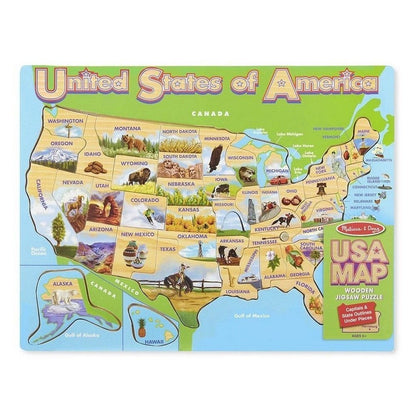Melissa & Doug USA Map Mini Puzzle