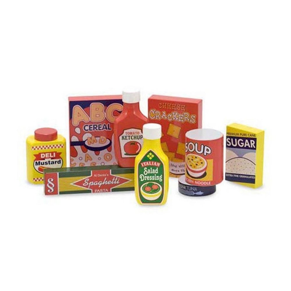 Melissa & Doug Wooden Pantry Food Products Set