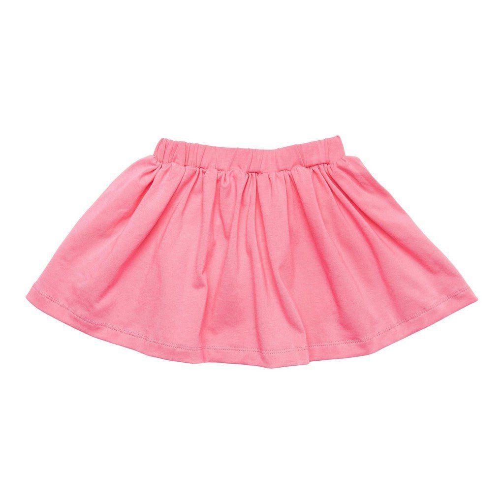 Mila & Rose Rosie Ruffle Tee and Flamingo Pink Twirl Skirt Set