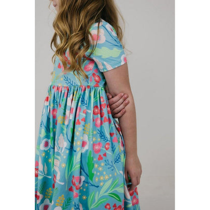 Mila & Rose Spring Breeze Short Sleeve Pocket Twirl Dress