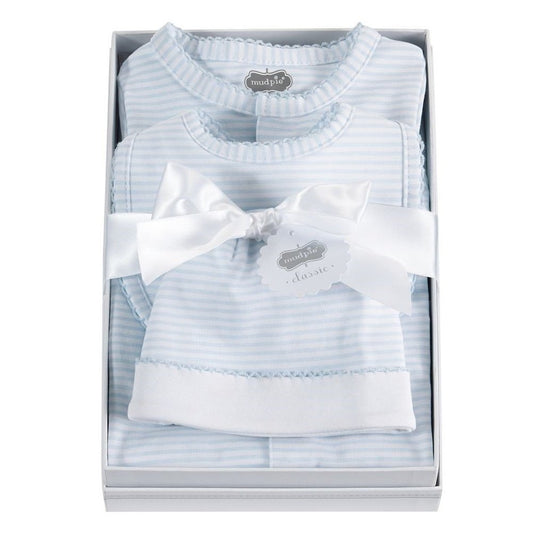 MUD PIE Blue Layette Gift Set