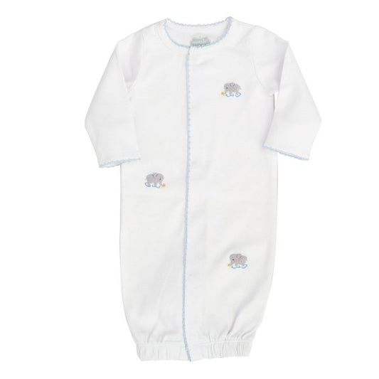 MUD PIE French Knot Elephant Gown Blue