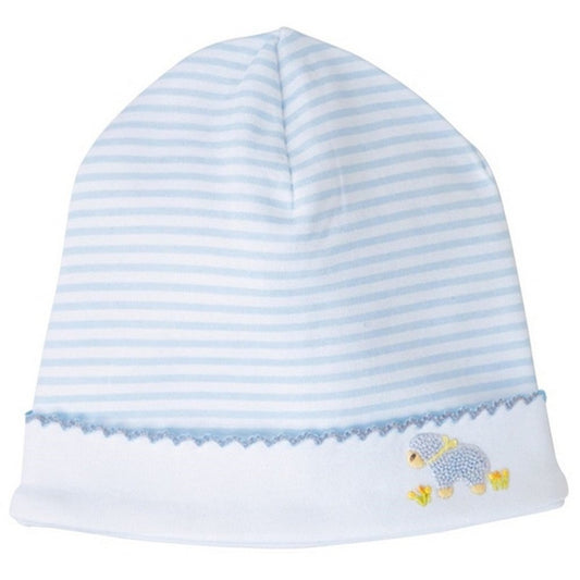 MUD PIE French Knot Lamb Cap Blue
